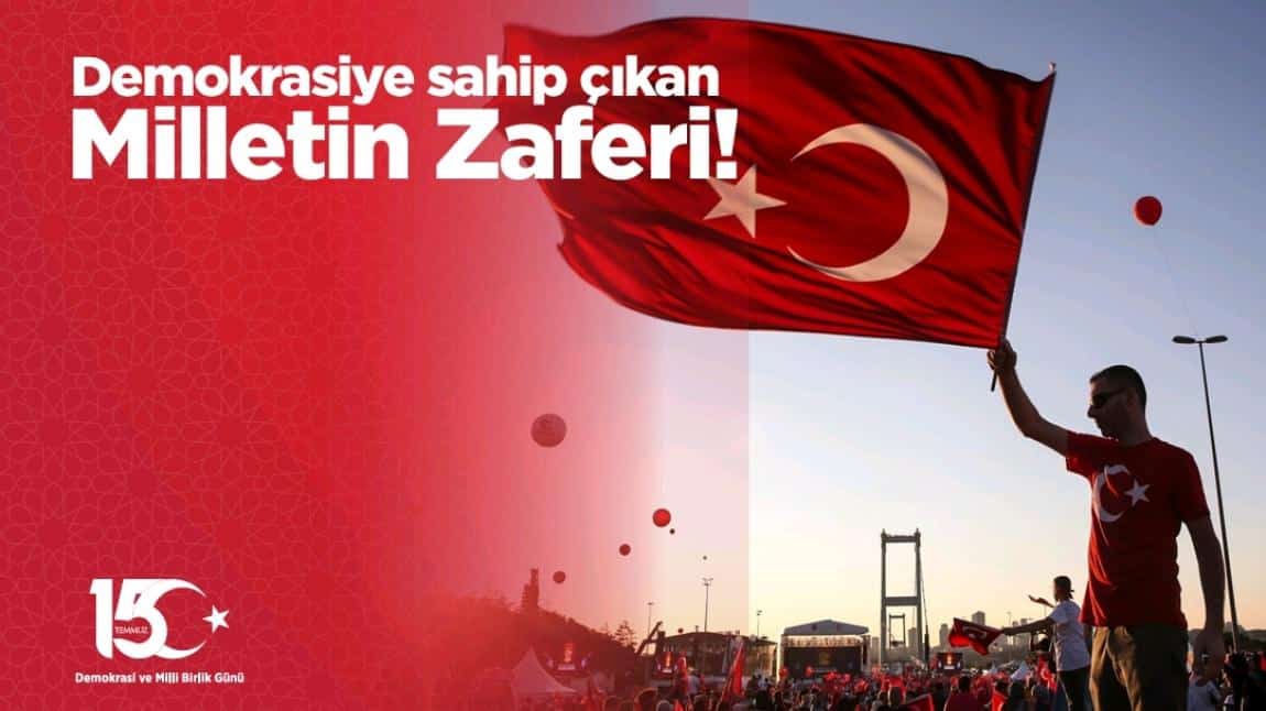 15 Temmuz Demokrasi ve Milli Birlik Günü'nde  tüm şehitlerimizi rahmetle anıyoruz.